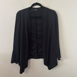 The Kooples Drape Front Faux Suede Cardigan